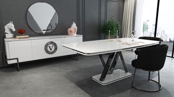 Versace B.Füme Yemek Odası - Mazello Mobilya'da